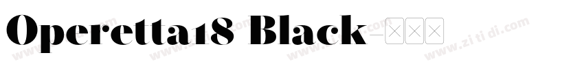 Operetta18 Black字体转换
